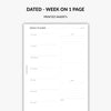Dated - Weekly Planner