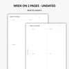 Undated - Week on 2 Pages