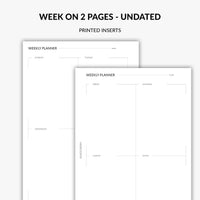 Undated - Week on 2 Pages