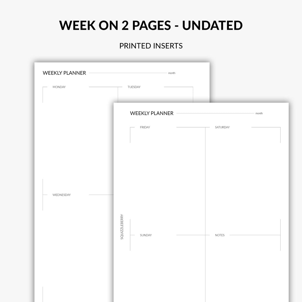 Undated - Week on 2 Pages – SquizzleBerry