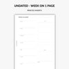 Week on 1 Page - Undated