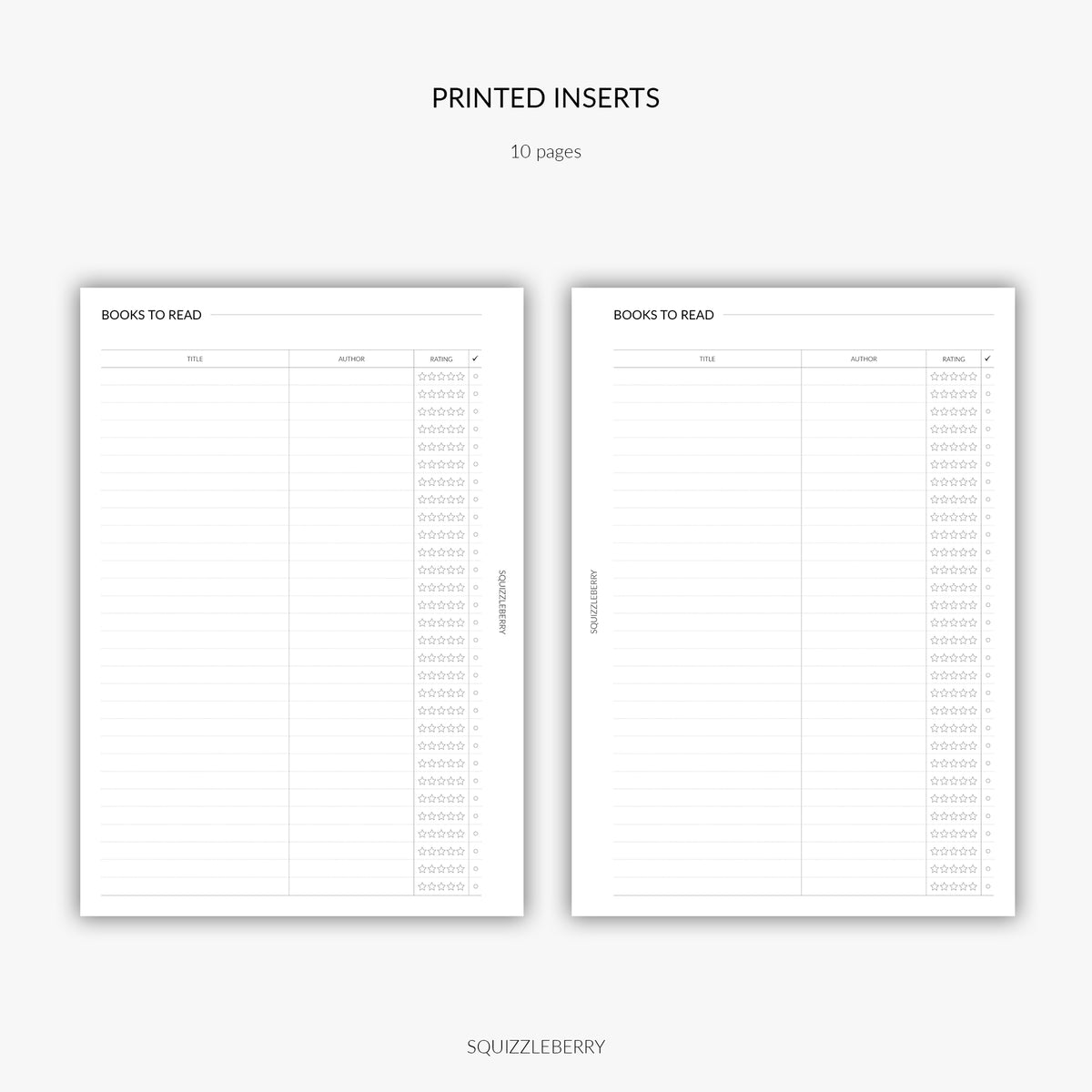 PRINTED Notes Planner Refill Pages A5 Printed Planner 