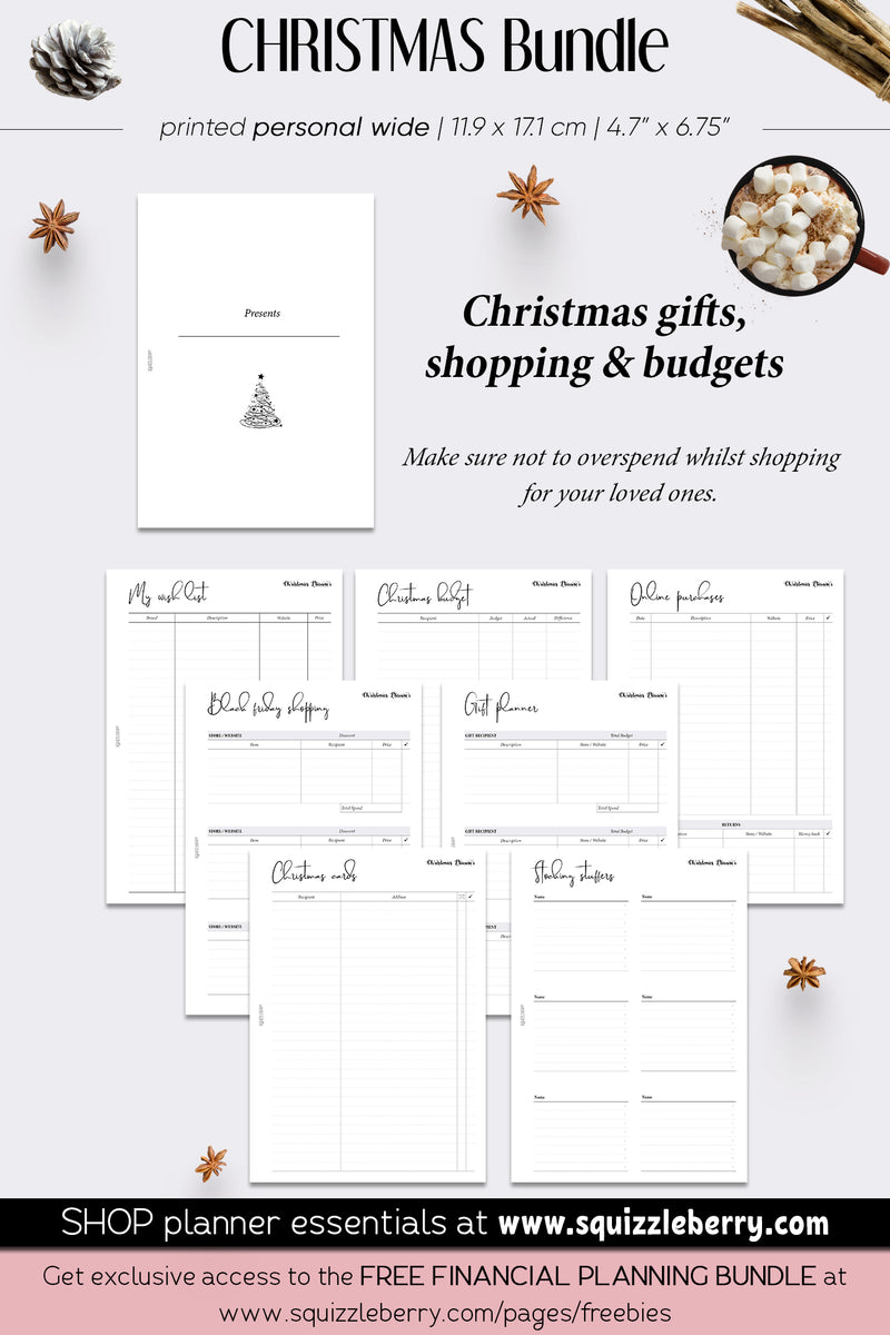 Christmas Bundle - Personal Wide | SquizzleBerry