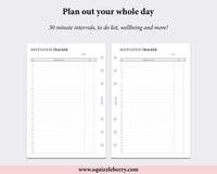Meditation Tracker - Personal Wide | SquizzleBerry