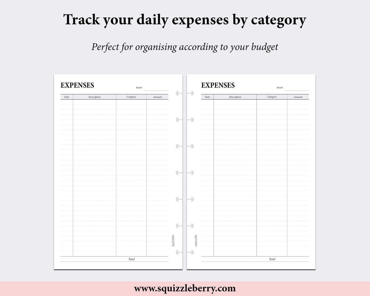 Expense Tracker - Mini HP | SquizzleBerry
