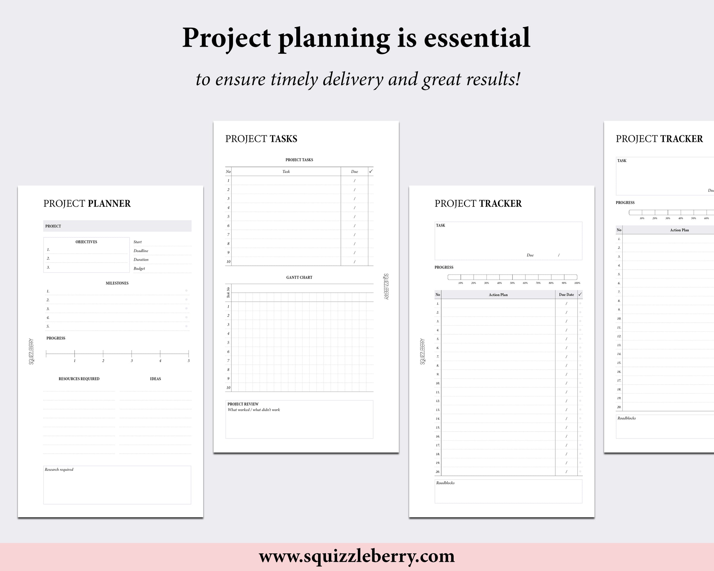 Project Planner - Personal | SquizzleBerry