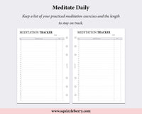 Meditation Tracker - A5 | SquizzleBerry