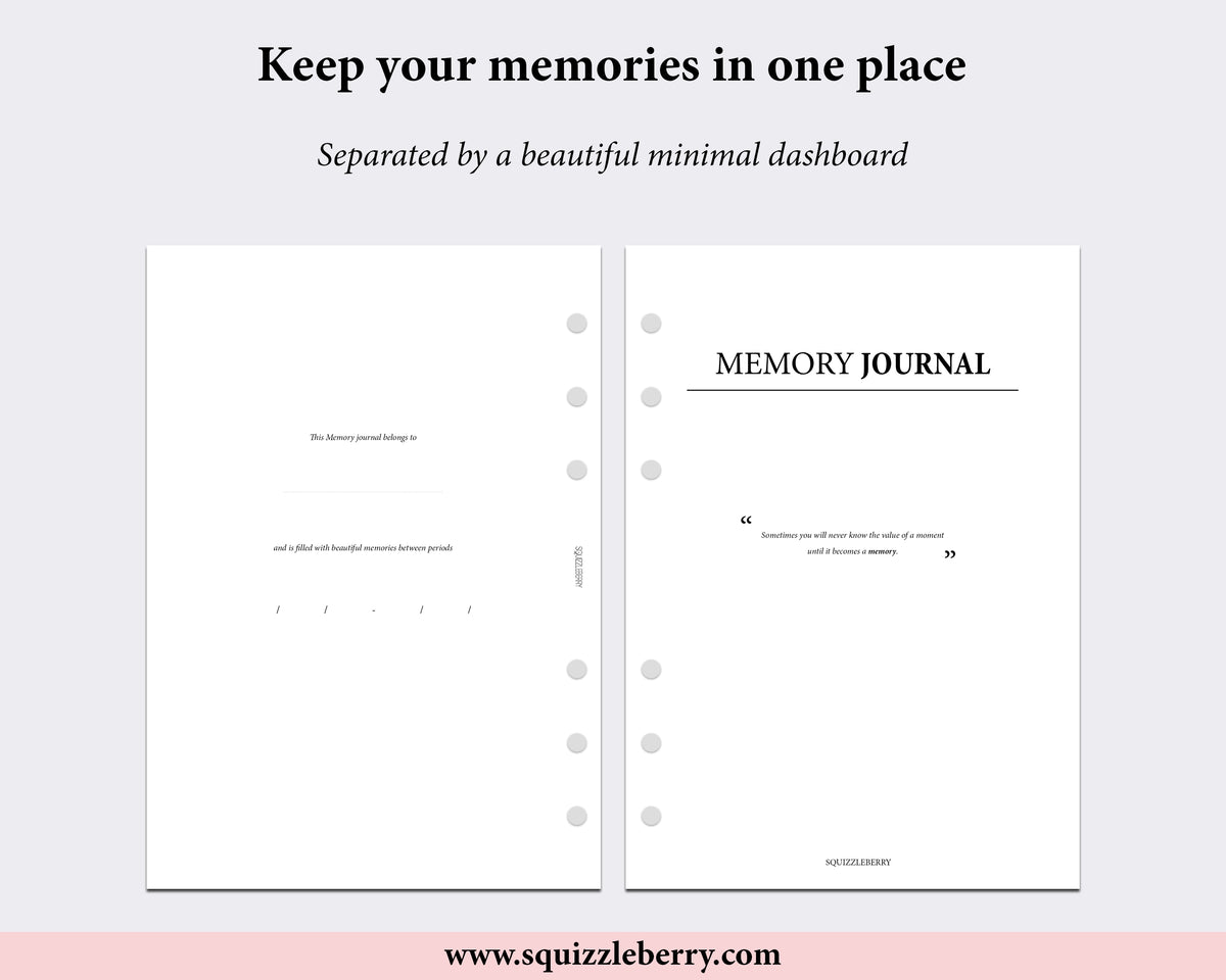 Memory Journal - A5 | SquizzleBerry