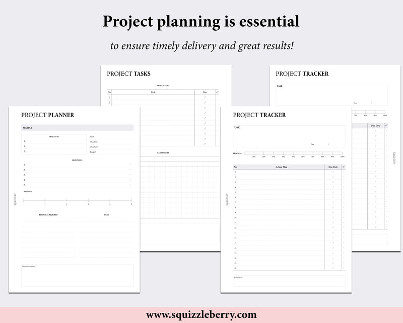 Project Planner - A5 | SquizzleBerry