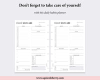 Daily Self Care Planner - Mini HP | SquizzleBerry