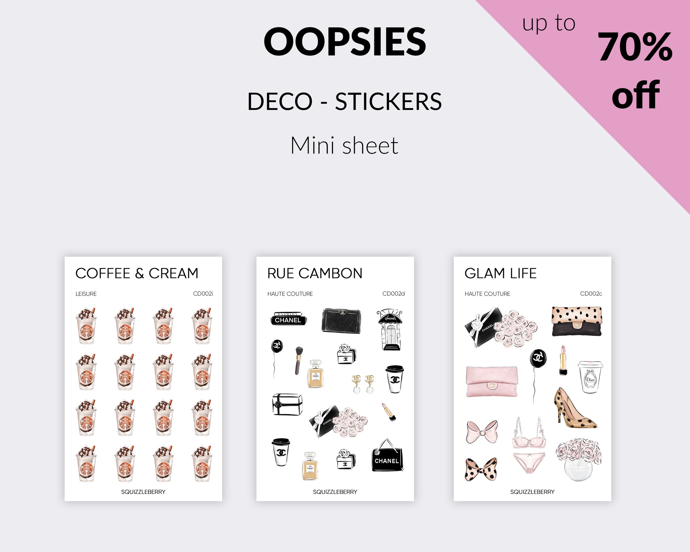 OOPSIE - DECO - MINI - Stickers