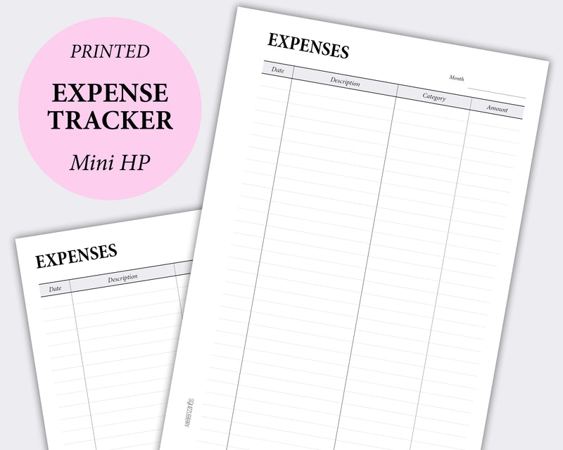 finance expense tracker planner inserts mini happy planner