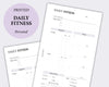 daily fitness planner inserts | Squizzleberry