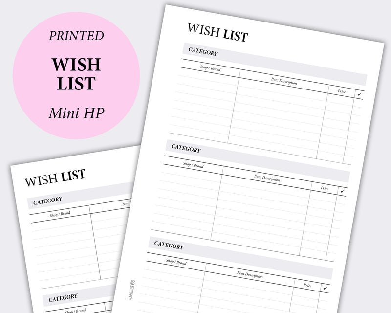 Wish List - Mini HP | SquizzleBerry