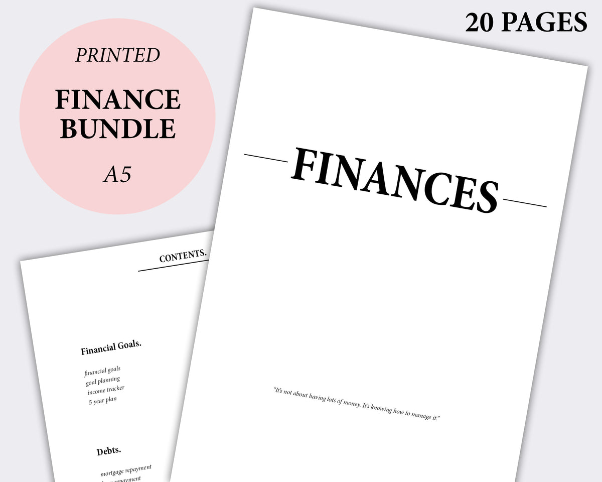 Finance Bundle - A5 | SquizzleBerry