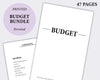 minimalist planner budget bundle personal size inserts