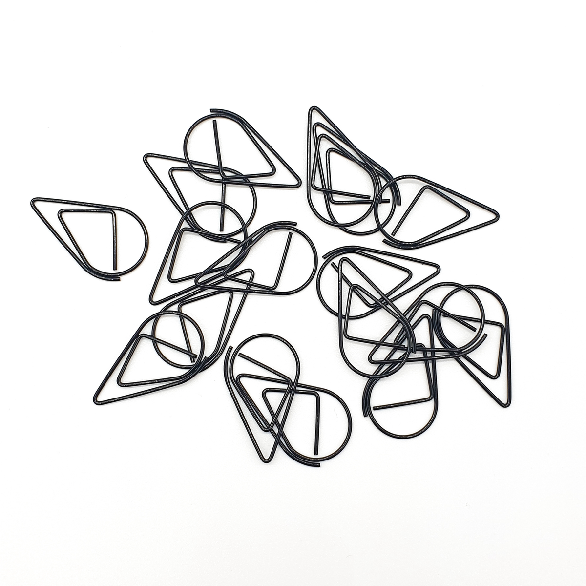 Black - Tear Drop - Paper Clips – SquizzleBerry