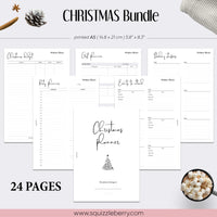 christmas planner bundle minimalist holiday planning a5
