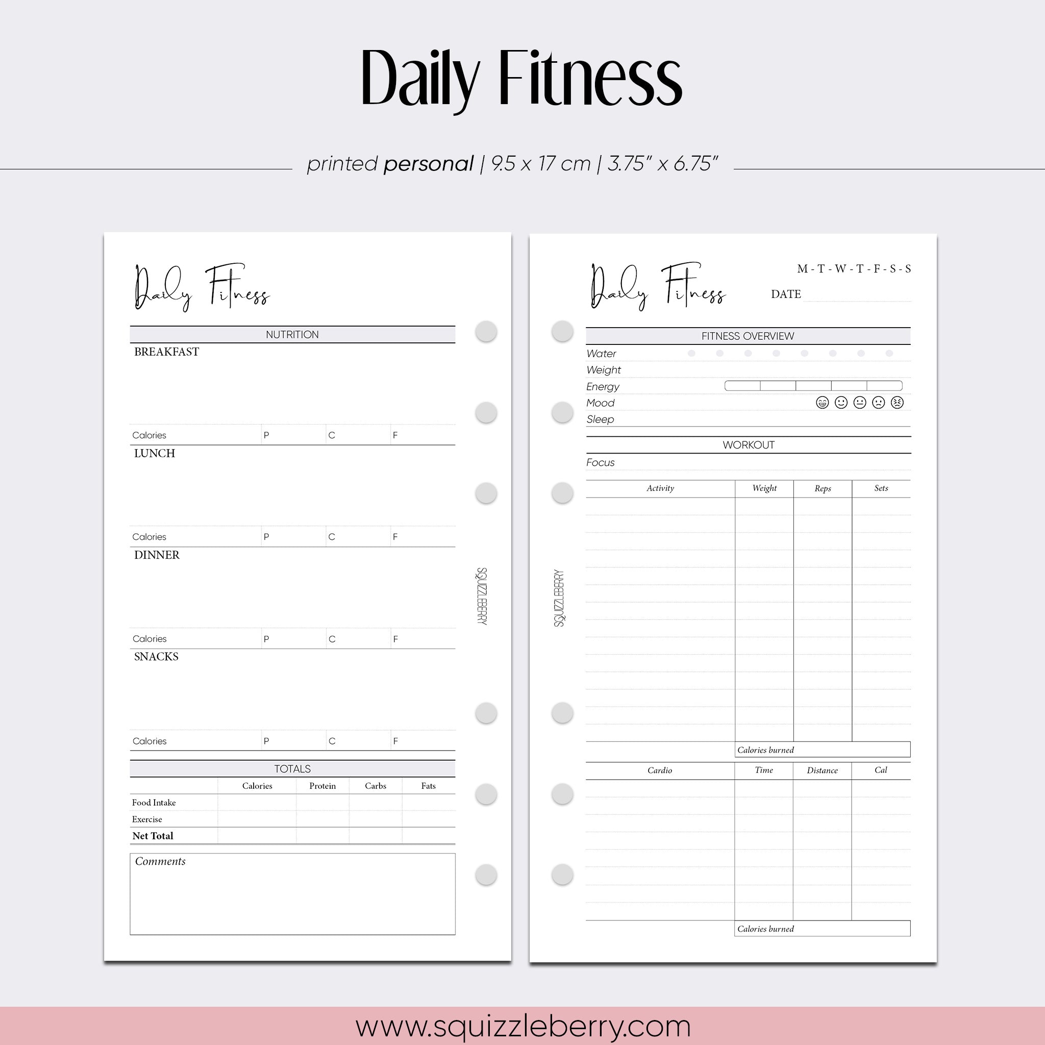Daily Fitness - Personal | SquizzleBerry
