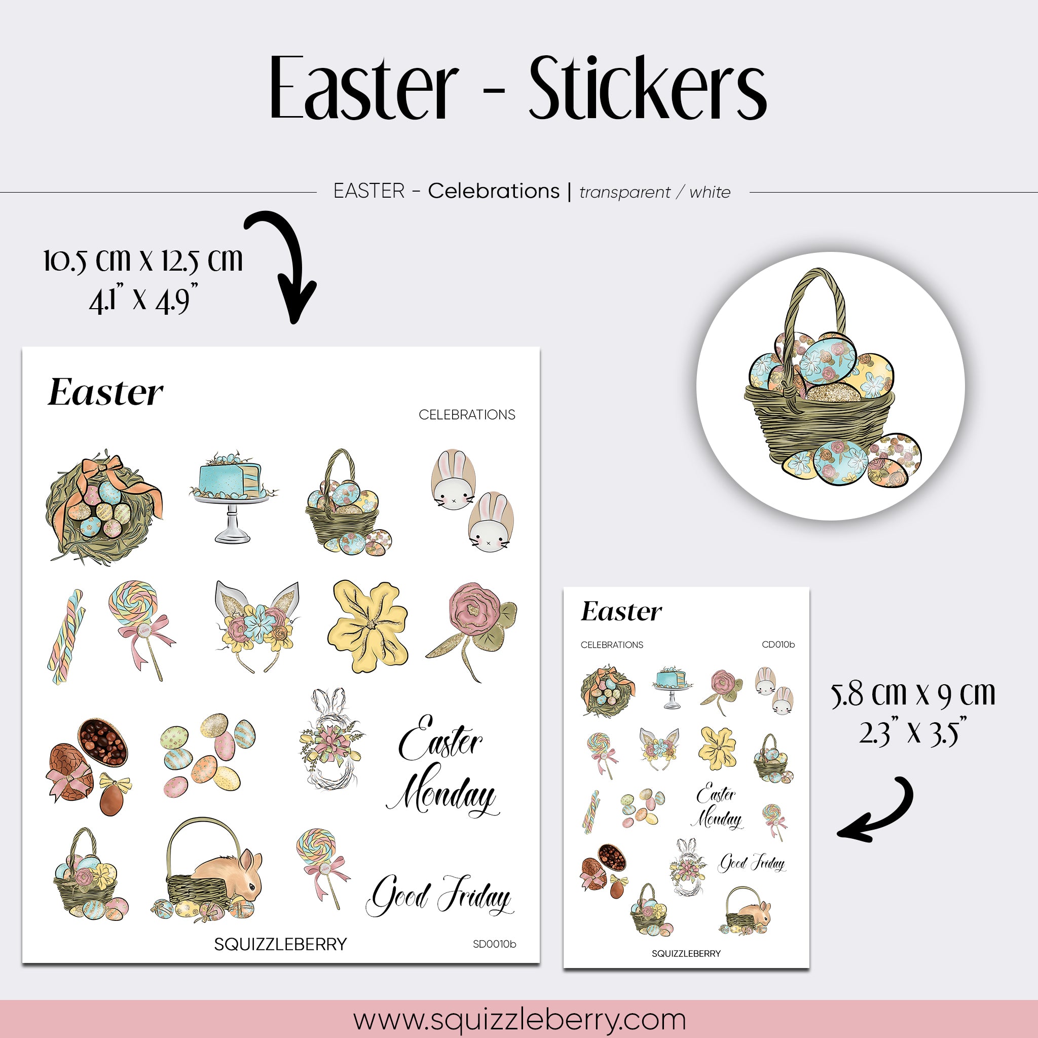 Easter - Stickers | SquizzleBerry