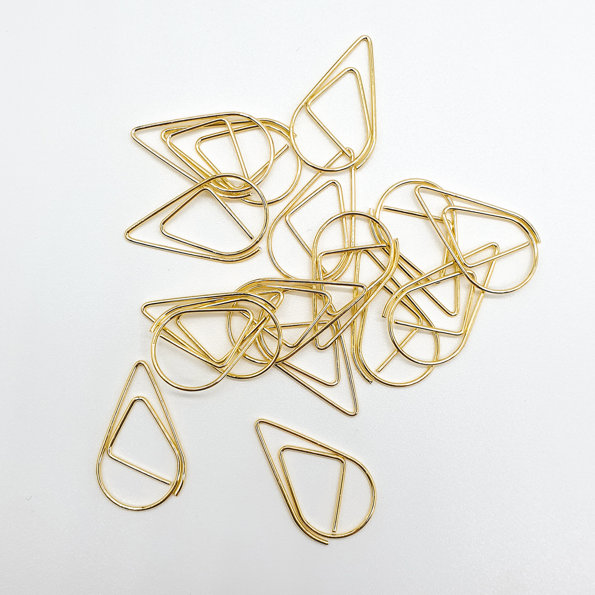 Gold - Tear Drop - Paper Clips | SquizzleBerry