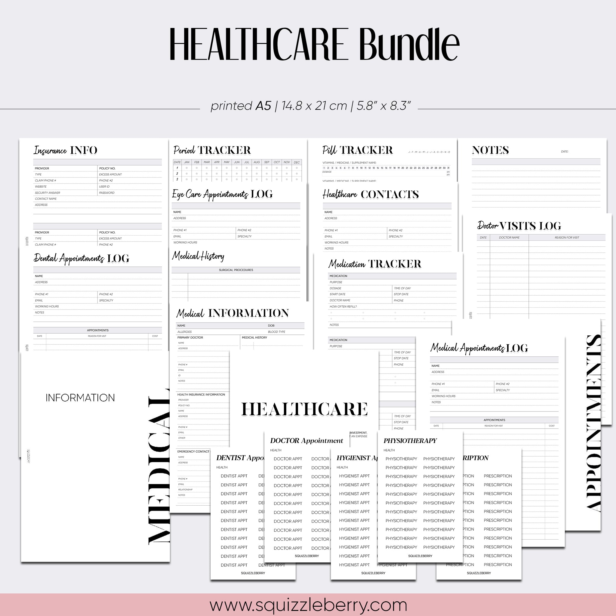 Healthcare Bundle - A5 | SquizzleBerry