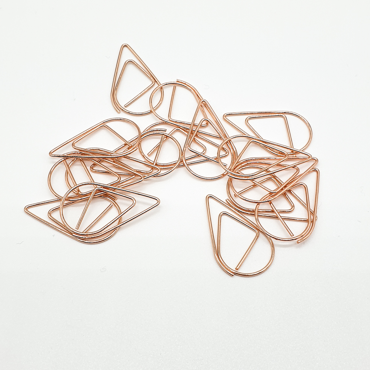 Rose Gold - Tear Drop - Paper Clips | SquizzleBerry