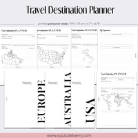 Travel Destination Planner with Dashboards - Personal Wide | SquizzleBerry