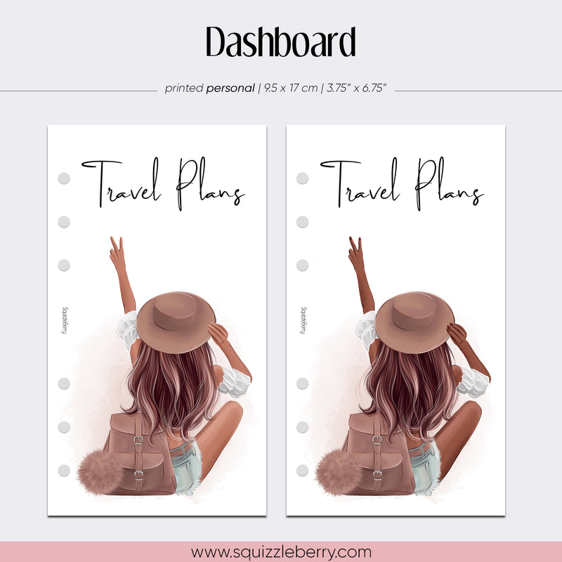 Travel Plans Dashboard - Personal | SquizzleBerry