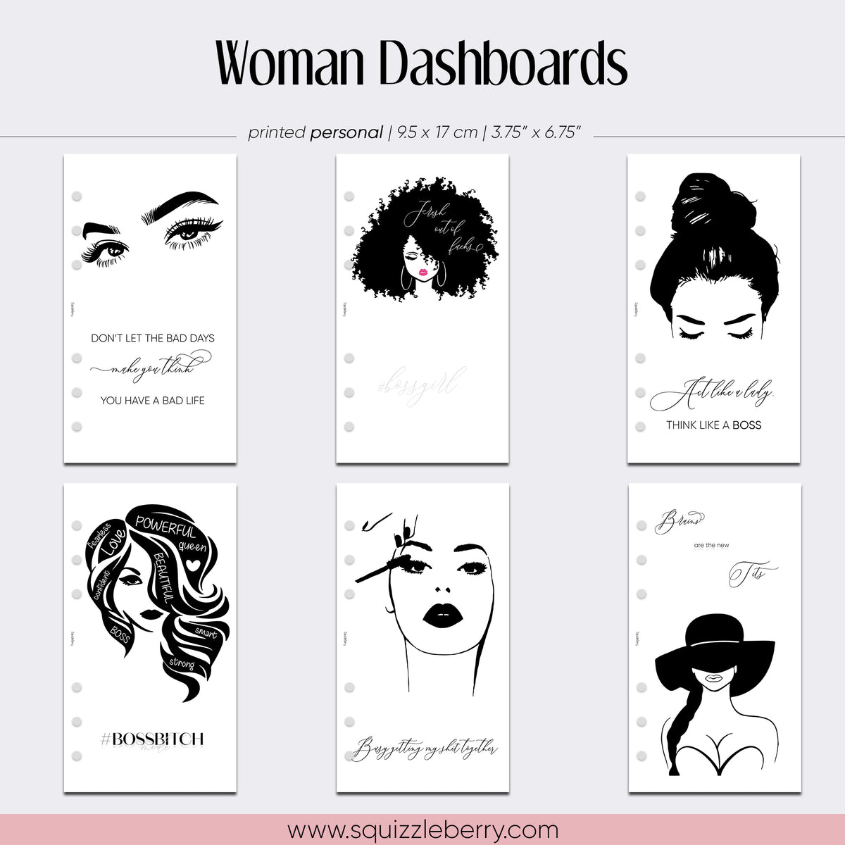 Woman Dashboard - Personal | SquizzleBerry